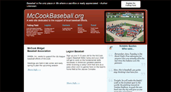 Desktop Screenshot of mccookbaseball.org